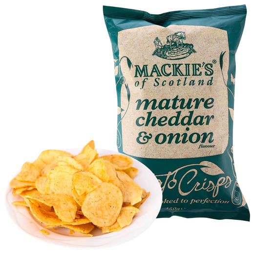 英国进口 MACKIE'S 哈得斯薯片 切达奶酪洋葱味 商品图1