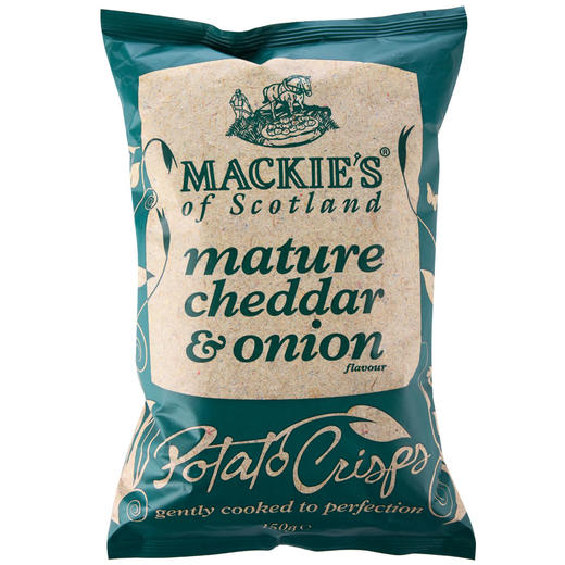 英国进口 MACKIE'S 哈得斯薯片 切达奶酪洋葱味 商品图0