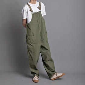 INHD/甲板拉链背带裤