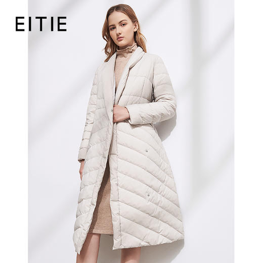 EITIE爱特爱秋冬新款宽松舒适百搭收腰显瘦薄款羽绒服外套女5811504 商品图1