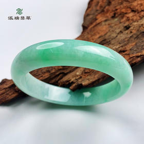 派瑞翡翠 翡翠手镯 糯种 l绿色
