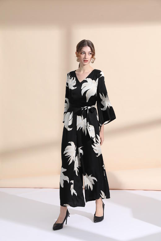 简约慵懒风连体裤（附腰带） 商品图2