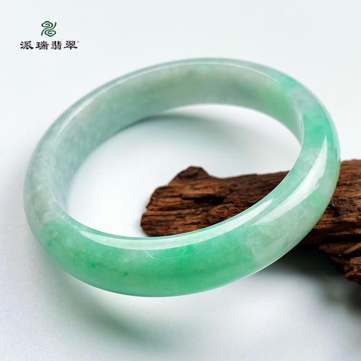 派瑞翡翠 翡翠手镯 糯种 绿色 商品图1