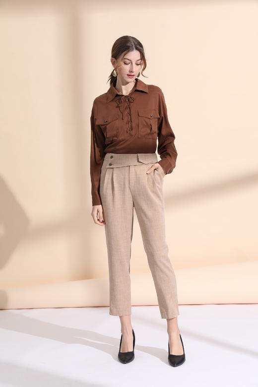 百搭九分烟管裤 商品图0