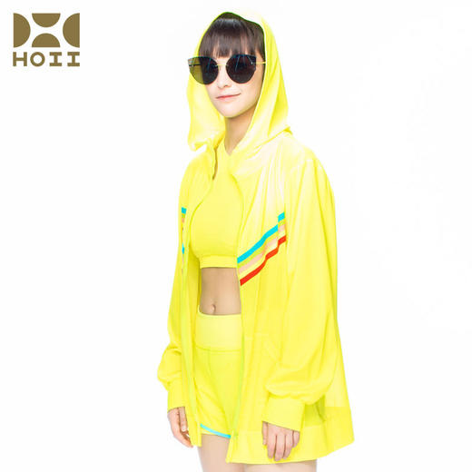 HOII/后益 彩虹线条透气连帽T男女同款防晒外套[福利品] 商品图2