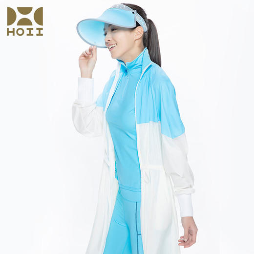 【亏本清仓】HOII/后益 立领长款拼接抽绳防晒外套[D类] 商品图0