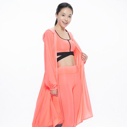 HOII/后益 长版连帽造型拉链防晒外套（库存情况请下单前咨询客服）[福利品] 商品图3