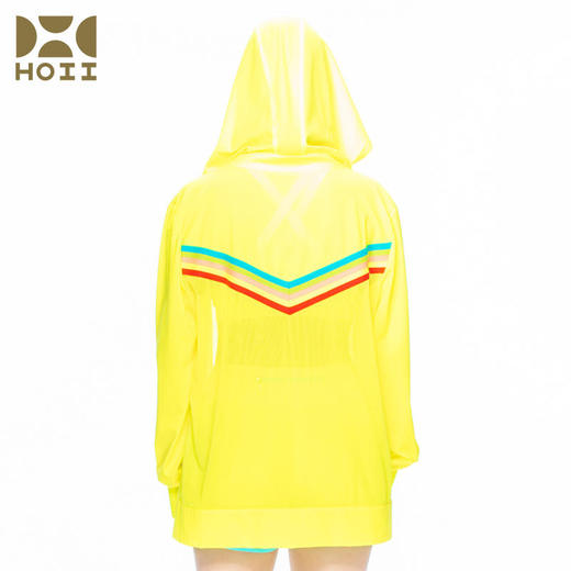 HOII/后益 彩虹线条透气连帽T男女同款防晒外套[福利品] 商品图3