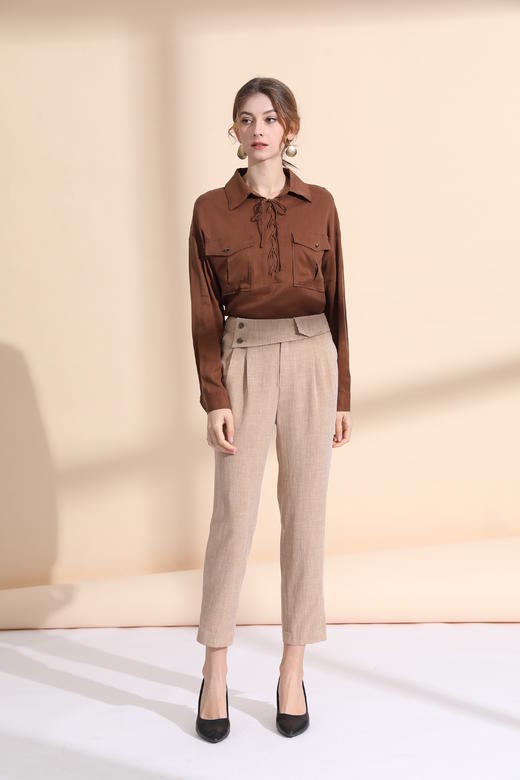 百搭九分烟管裤 商品图4