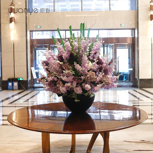 高档酒店大堂仿真花摆件大型大厅中庭圆桌面前台别墅商场装饰假花 商品图2