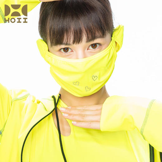 HOII/后益 施华洛世奇心形水钻款帯耳防晒面罩（出于卫生考虑不接受无理由退换）[福利品] 商品图1