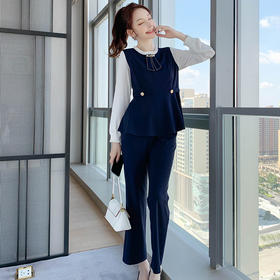 9903990211奢姿2020春季新款胖妹妹两件套大码女装肥mm休闲套装