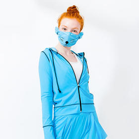 HOII/后益 小萌哒双耳成人防晒面罩（库存情况请下单前咨询客服）[福利品]