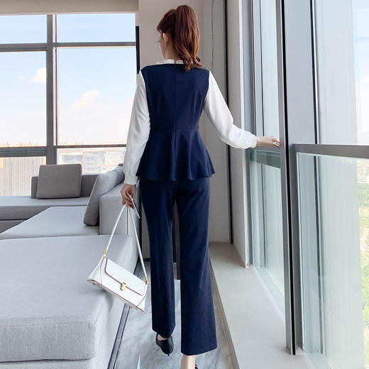 9903990211奢姿2020春季新款胖妹妹两件套大码女装肥mm休闲套装 商品图3