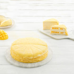 榴芒双拼千层-幸福下午茶，榴莲+芒果两种口味一次到位 手工现煎（约8英寸共10块）幸福下午茶（南京幸福西饼蛋糕）