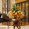 高档酒店大堂仿真花摆件大型大厅中庭圆桌面前台别墅商场装饰假花 商品缩略图0