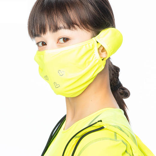 HOII/后益 施华洛世奇心形水钻款帯耳防晒面罩（出于卫生考虑不接受无理由退换）[福利品] 商品图0