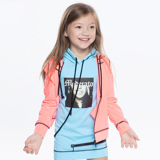 HOII/后益 儿童款风格时尚连帽T防晒外衣防晒美肤抗UV防99%紫外线[福利品] 商品图3