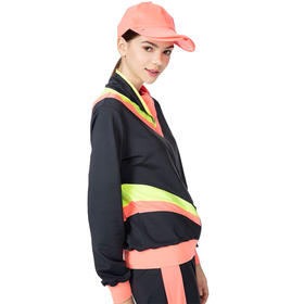 【亏本清仓】HOII/后益 Mr.HoseaHo郭碧婷同款时尚立领拼色外套[D类]