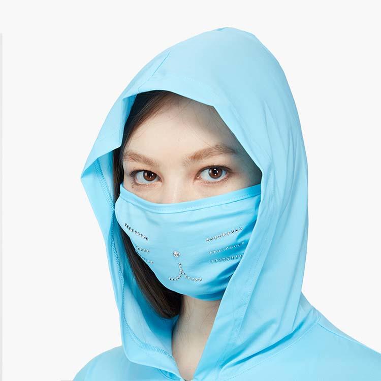 HOII/后益 经典复刻水钻猫咪防晒面罩（出于卫生考虑不接受无理由退换）[D类]