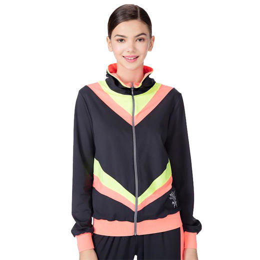 【亏本清仓】HOII/后益 Mr.HoseaHo郭碧婷同款时尚立领拼色外套[D类] 商品图1