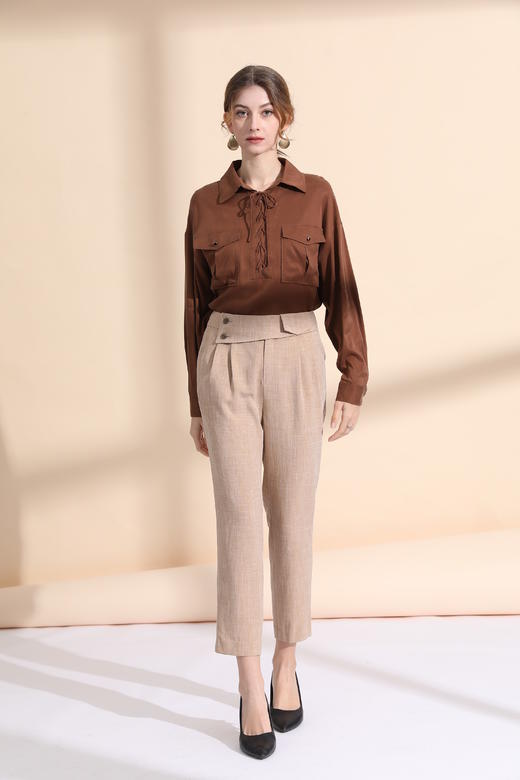 百搭九分烟管裤 商品图1