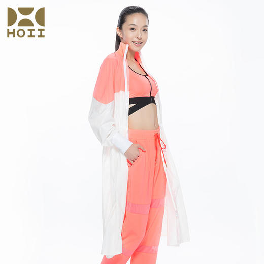 【亏本清仓】HOII/后益 立领长款拼接抽绳防晒外套[D类] 商品图3