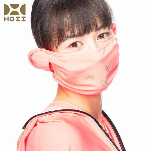 HOII/后益 施华洛世奇心形水钻款帯耳防晒面罩（出于卫生考虑不接受无理由退换）[福利品] 商品图4