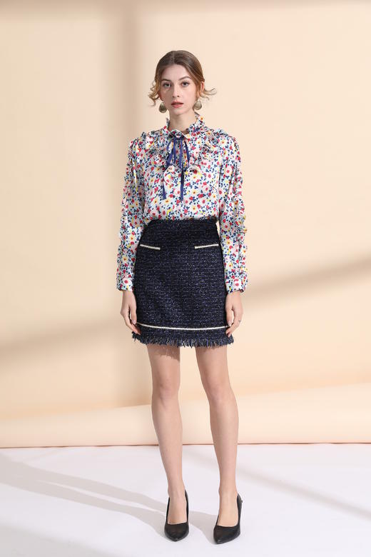 织带装饰半裙 商品图1