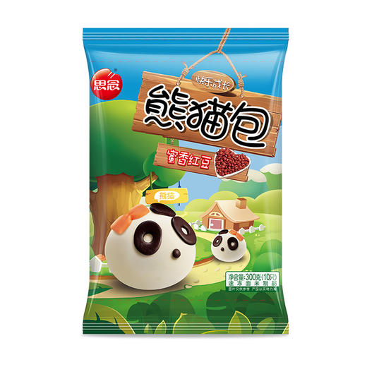 思念 儿童卡通包蜜香红豆熊猫300g 10只 商品图3