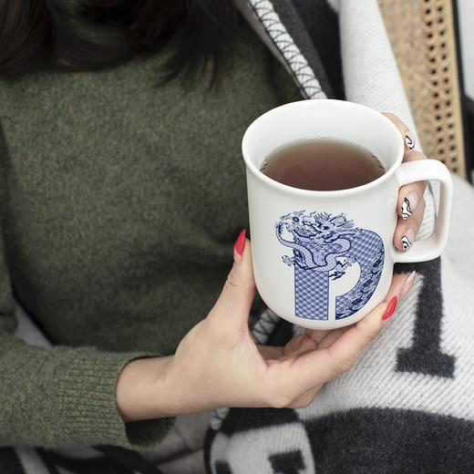 英文字母马克杯 400ml 龙纹 商品图2