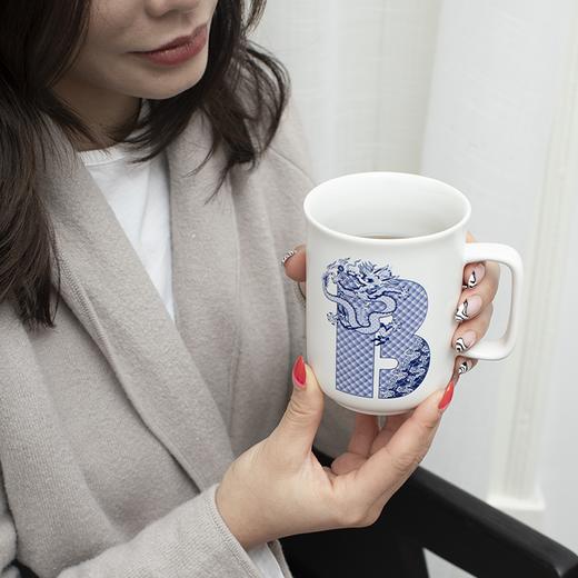 英文字母马克杯 400ml 龙纹 商品图1