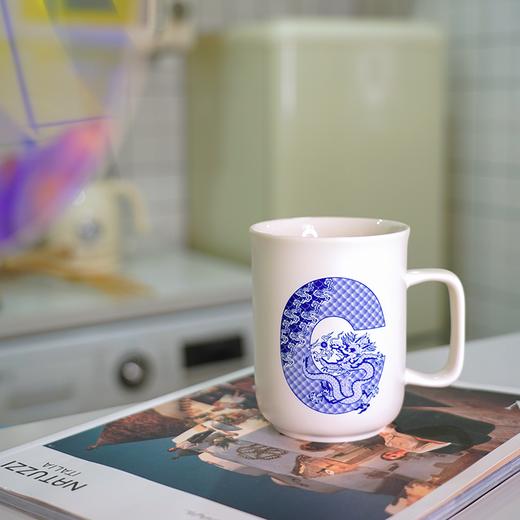 英文字母马克杯 400ml 龙纹 商品图0