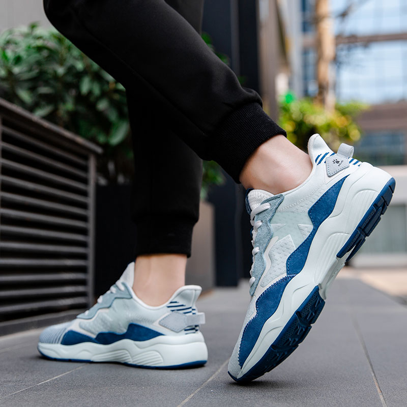 卡尔美情侣休闲鞋男春夏新款飞织透气运动鞋女百搭复古