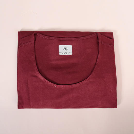 【特价商品不退不换】皇家丽美男士保暖上衣轻薄舒适发热贴服莫代尔上衣红色BN8039ABNS80018059A 商品图5