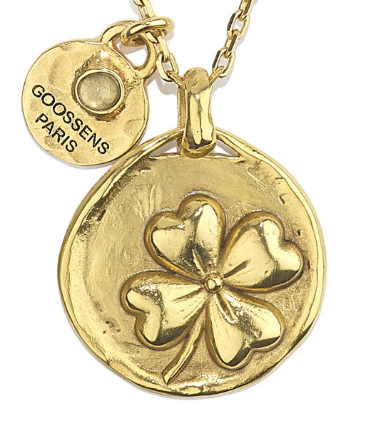 北京仓｜Goossens Paris-Talisman-四叶草金币 护身符 项链［法国设计师］ 商品图2