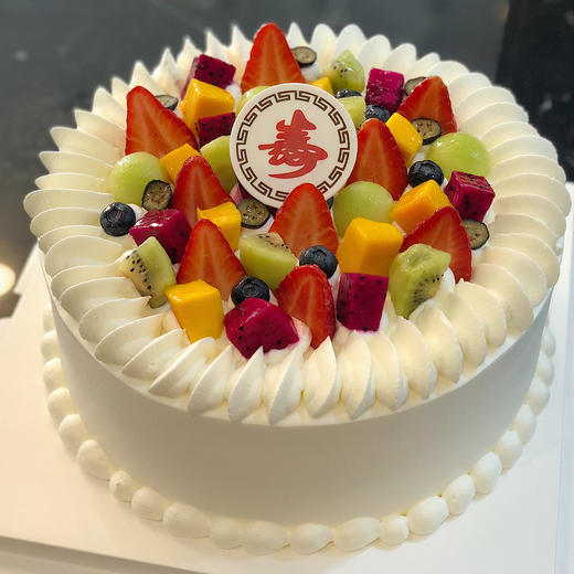 祝寿款 吉祥长寿 · 奶油蛋糕（装饰水果随机，按季节调整） 商品图1