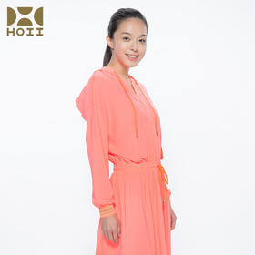 【亏本清仓】HOII后益 连帽抽绳长版帽衫[D类]