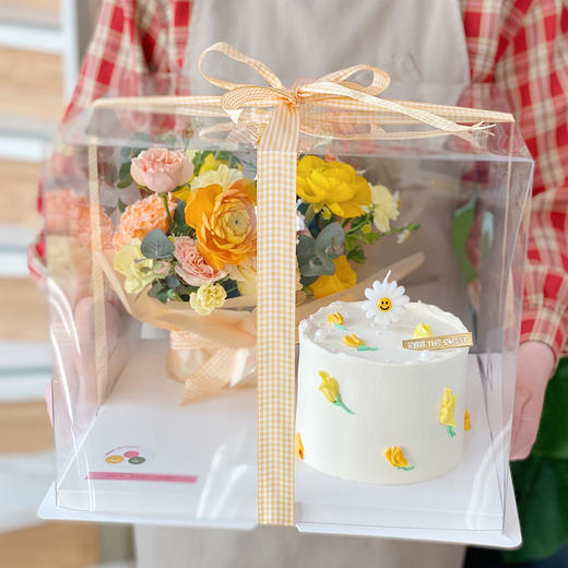 花漾年华  橘色系 · 奶油蛋糕礼盒 商品图1