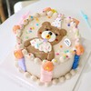 ins风 | 手绘小熊裱花奶油蛋糕 商品缩略图1