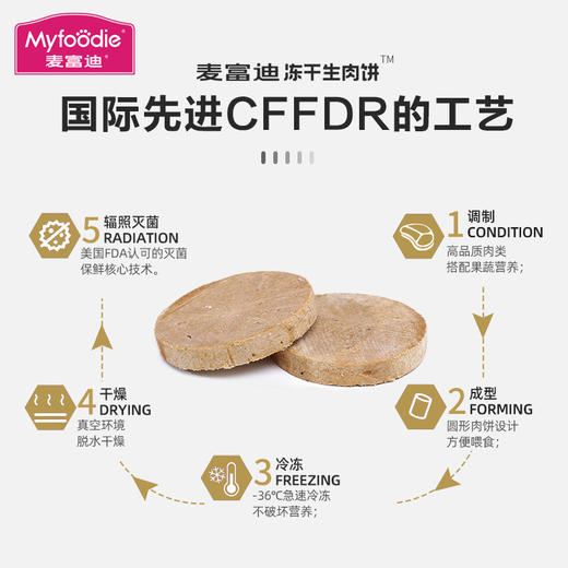 麦富迪猫零食冻干生肉饼140g*2/盛宴桶500g 商品图5