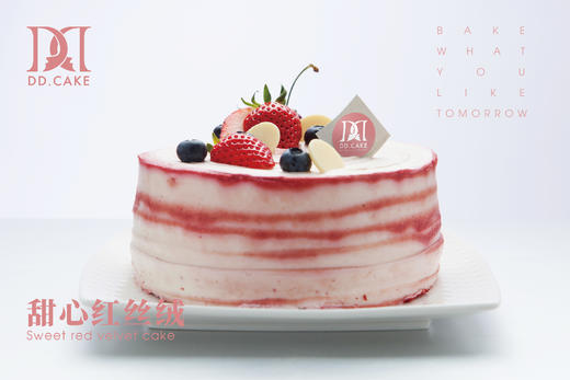 甜心红丝绒蛋糕（蛋糕顶车厘子暂换草莓） 商品图2
