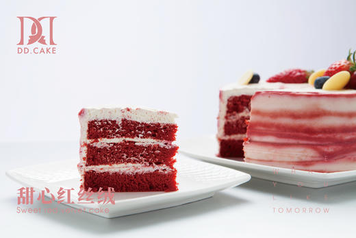 甜心红丝绒蛋糕（蛋糕顶车厘子暂换草莓） 商品图3