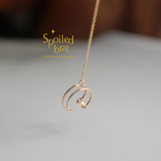 spoiledbrat jewelry单只珍珠耳钉连接耳骨夹 商品图2
