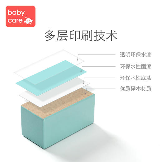 【babycare好物集】宝宝积木木头 婴儿男孩女孩1-2-3岁儿童启蒙拼装玩具益智 商品图3