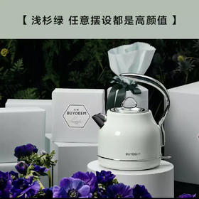 北鼎（Buydeem）K203电水壶 304不锈钢 自动断电电水壶