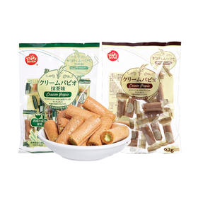 日本星七牌夹心小蛋卷63g 奶油味/抹茶味 纯真童味 回忆满满 151109/059600