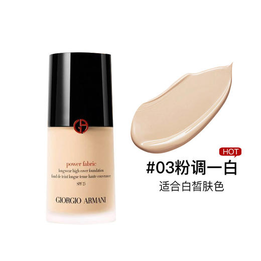 【门店直发】GIORGIO ARMANI 乔治·阿玛尼 红标权力粉底液 持久轻薄不脱妆 SPF25 30毫升 商品图2