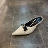LFGJ 5807 时尚尖头细跟拖鞋真皮女凉鞋 商品缩略图6