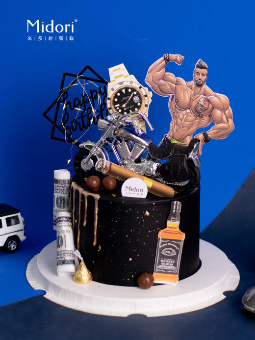 机车与猛男 | 黑色 霸气 巧克力-男神肌肉- 低糖处理无添加 商品图4